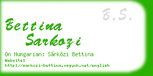 bettina sarkozi business card